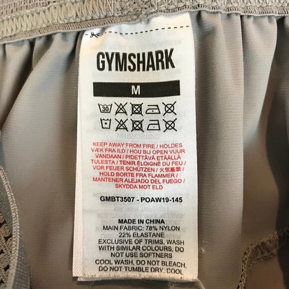 Gymshark Grey Pull On Pants  With Ties 2 Front Pockets Size M - Picture 8 of 9